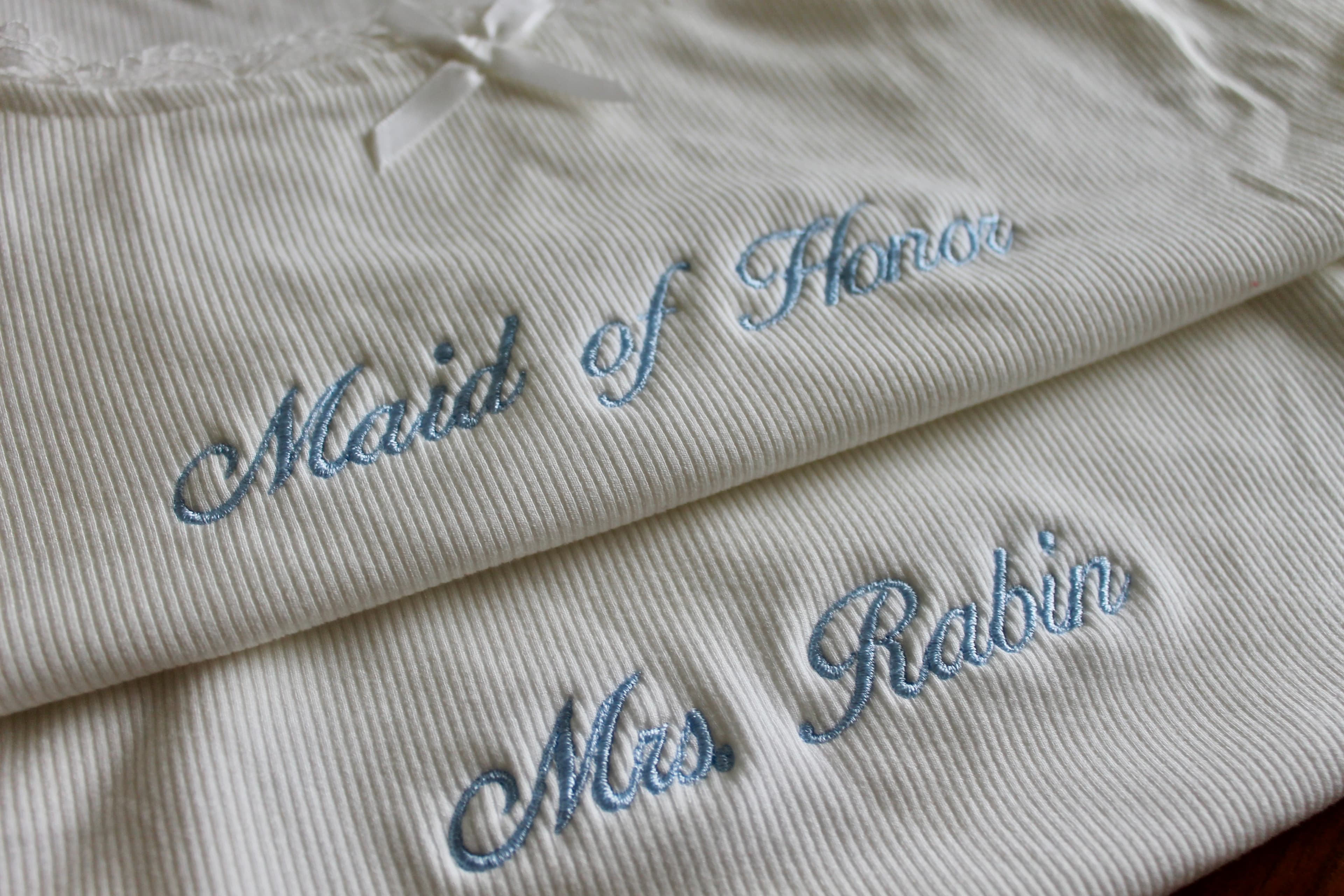 Bachelorette party embroidered piece