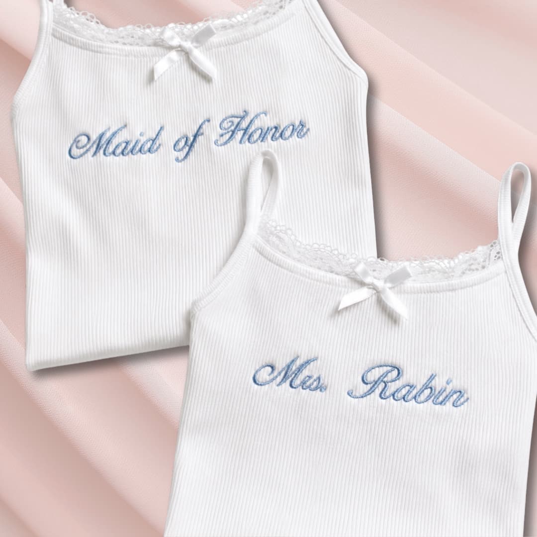 Bachelorette party embroidered piece