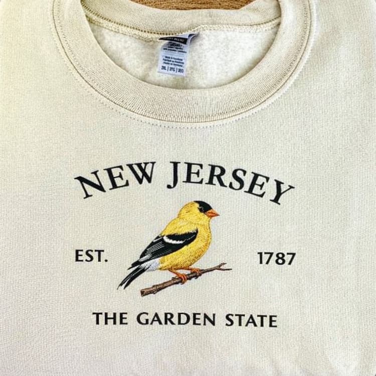 New Jersey embroidered sweatshirt