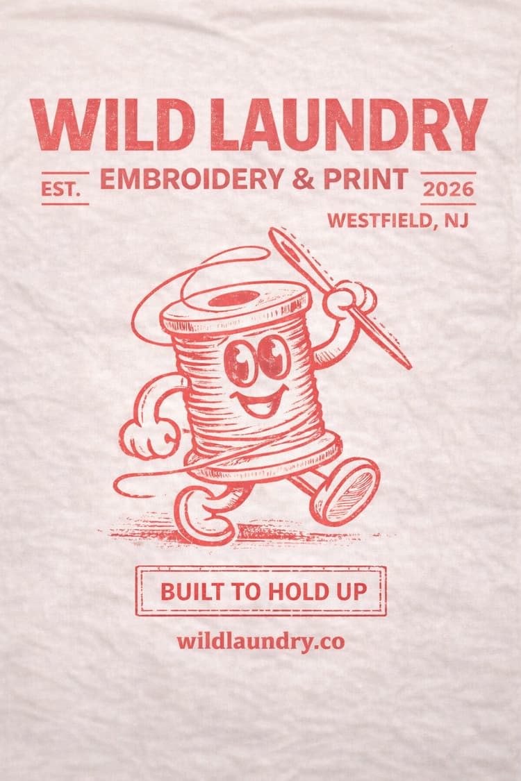 Wild Laundry screen printed tee