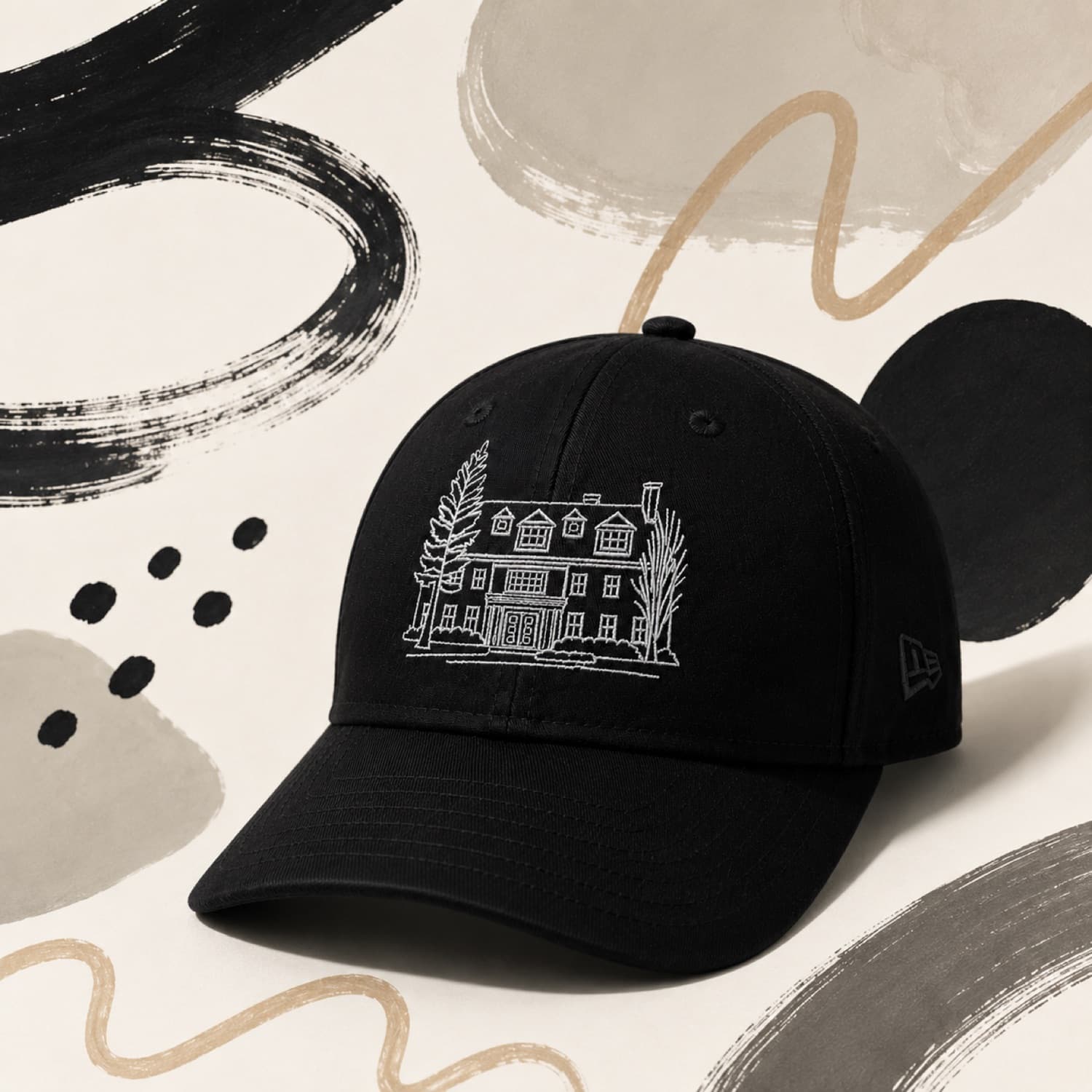 Embroidered house cap