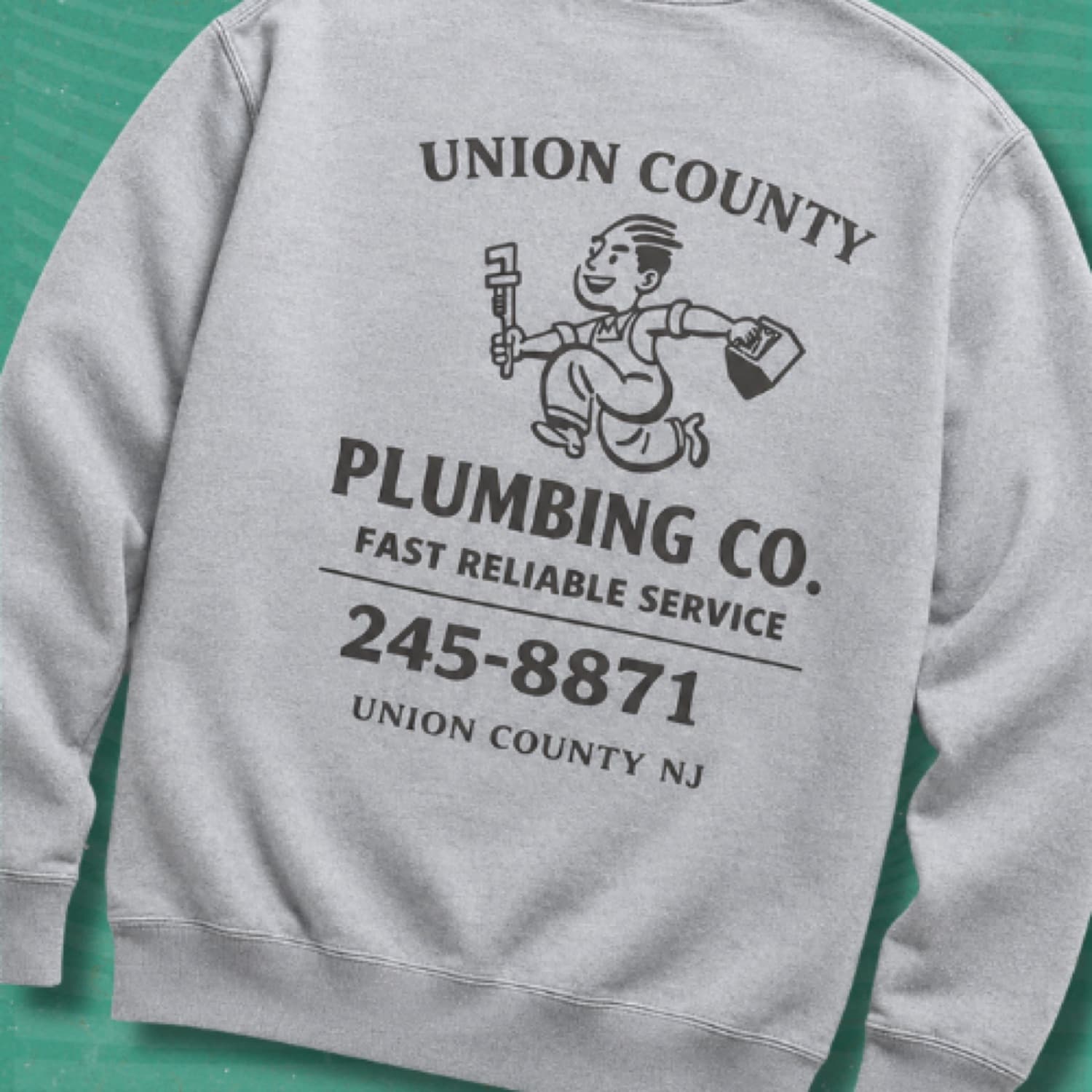 Plumbing company screen print
